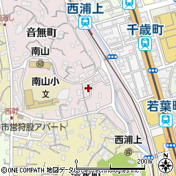 長崎県長崎市音無町8周辺の地図