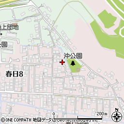 熊本県熊本市西区春日8丁目3周辺の地図