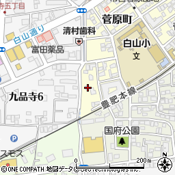 熊本県熊本市中央区菅原町14-29周辺の地図