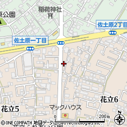 熊本日日新聞健軍東販売センター周辺の地図