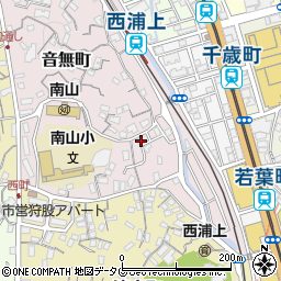 長崎県長崎市音無町8-12周辺の地図