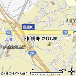 長崎県島原市下折橋町3797-2周辺の地図