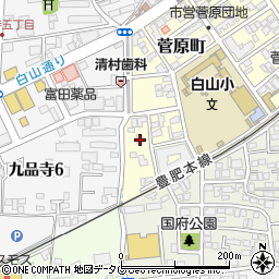 熊本県熊本市中央区菅原町14-5周辺の地図