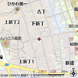 長崎県島原市下新丁2434周辺の地図