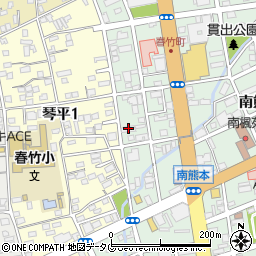 倫理研究所　家庭倫理の会・熊本市周辺の地図