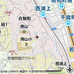 長崎県長崎市音無町14-9周辺の地図