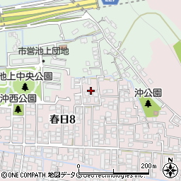 熊本県熊本市西区春日8丁目7周辺の地図