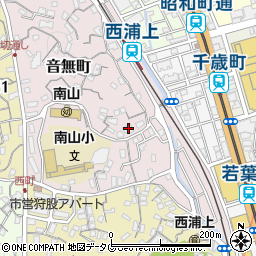 長崎県長崎市音無町14-5周辺の地図