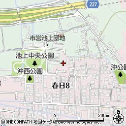 熊本県熊本市西区春日8丁目8周辺の地図