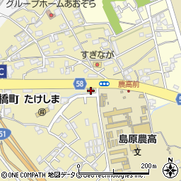 長崎県島原市下折橋町3821-4周辺の地図
