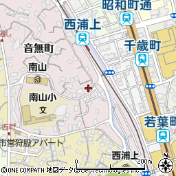 長崎県長崎市音無町14-3周辺の地図
