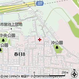 熊本県熊本市西区春日8丁目4周辺の地図