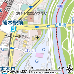 熊本駅前　看護リハビリテーション学院周辺の地図