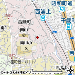 長崎県長崎市音無町14-11周辺の地図