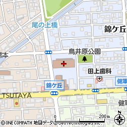 熊本東郵便局　荷物集荷周辺の地図