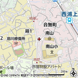長崎県長崎市音無町11-3周辺の地図
