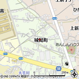長崎県島原市城見町周辺の地図