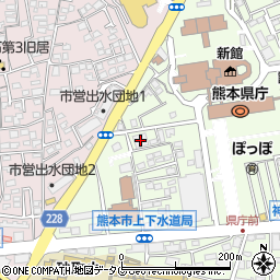 熊本県住宅供給公社ビル周辺の地図