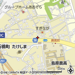 長崎県島原市下折橋町3839-5周辺の地図