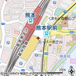 桂花ラーメン 熊本駅新幹線口店周辺の地図