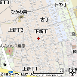 長崎県島原市下新丁2425周辺の地図