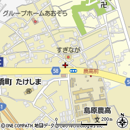 長崎県島原市下折橋町3839-1周辺の地図