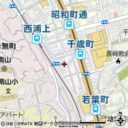 長崎県長崎市若葉町周辺の地図