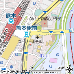 学校法人大原学園　熊本校周辺の地図