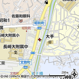 長崎文教郵便局周辺の地図