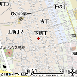 長崎県島原市下新丁2422周辺の地図