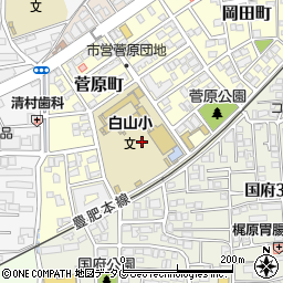 熊本県熊本市中央区菅原町9周辺の地図