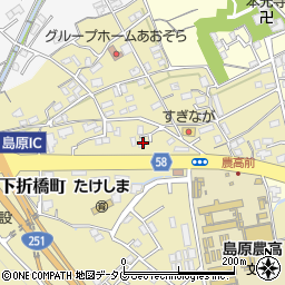 長崎県島原市下折橋町3826-4周辺の地図