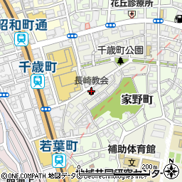イムマヌエル綜合伝道団長崎キリスト教会周辺の地図