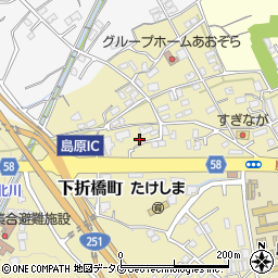 長崎県島原市下折橋町3809-4周辺の地図
