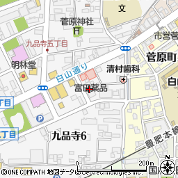 富田薬品熊本支店周辺の地図