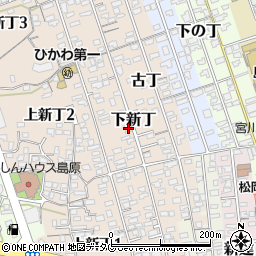 長崎県島原市下新丁2418周辺の地図