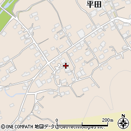 熊本県上益城郡益城町平田1005周辺の地図