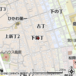 長崎県島原市下新丁2417周辺の地図