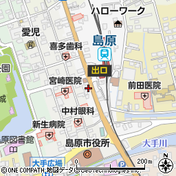 長崎県島原市片町573周辺の地図