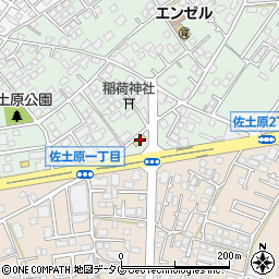 セブンイレブン熊本佐土原１丁目店周辺の地図