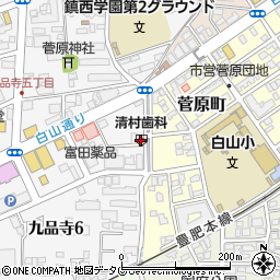 清村歯科医院周辺の地図