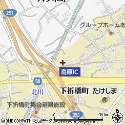 長崎県島原市下折橋町3484-3周辺の地図