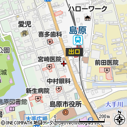 長崎県島原市片町573-3周辺の地図