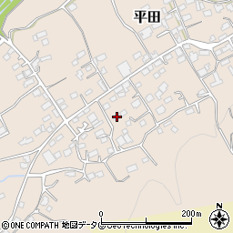 熊本県上益城郡益城町平田998周辺の地図