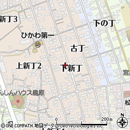長崎県島原市下新丁2411周辺の地図