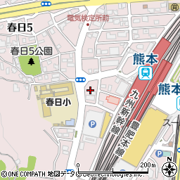 熊本県熊本市西区春日3丁目23周辺の地図