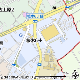 龍の家益城インター店周辺の地図
