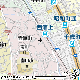 長崎県長崎市音無町14-36周辺の地図