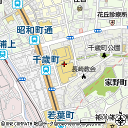 ハニーズ長崎チトセピア店周辺の地図