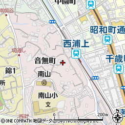 長崎県長崎市音無町14-32周辺の地図